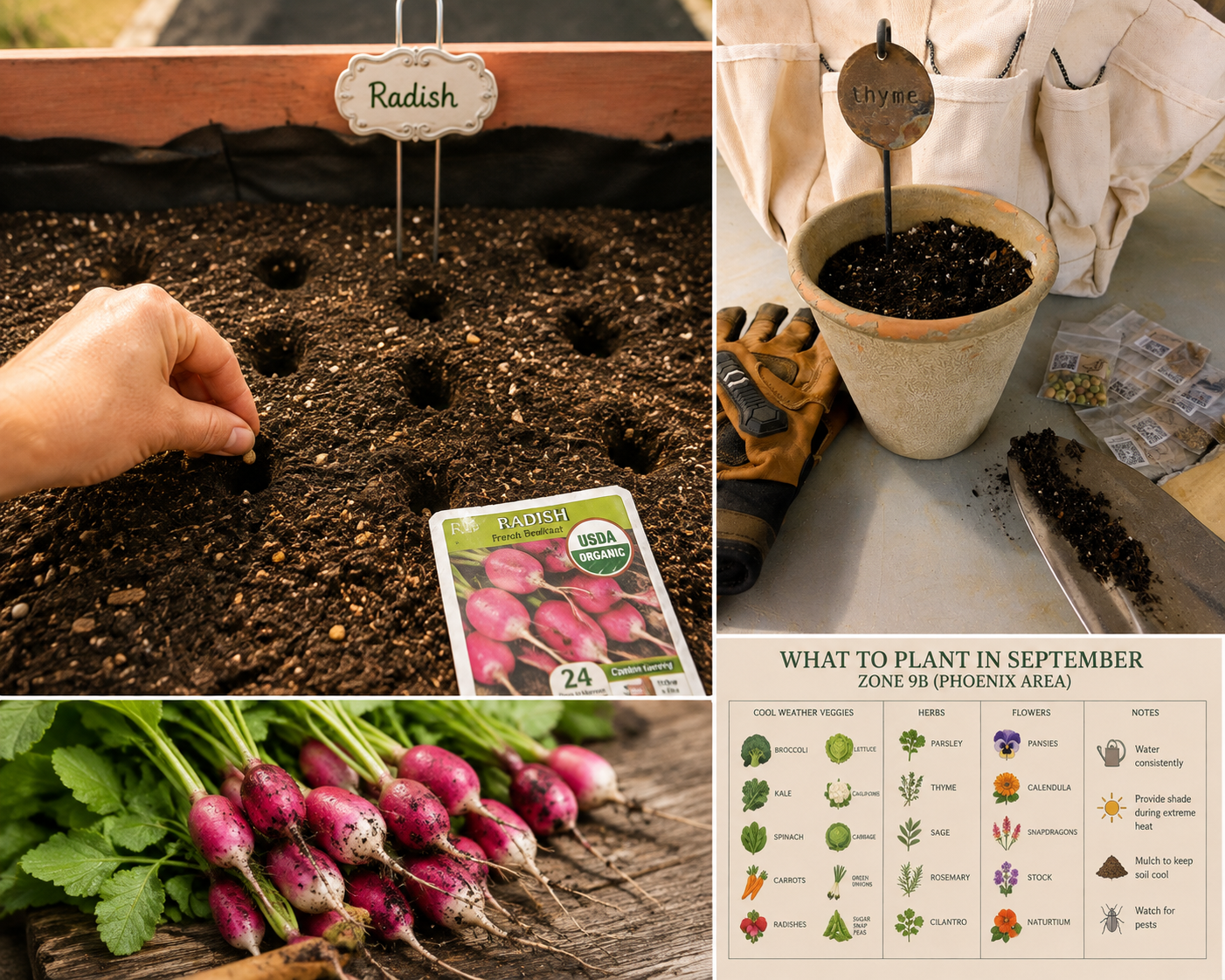 What to Plant in September in Zone 9B: A Phoenix-Area Fall Garden Guide